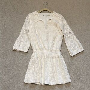 Alice + Olivia Margaux White Drop Waist Dress - Size 0